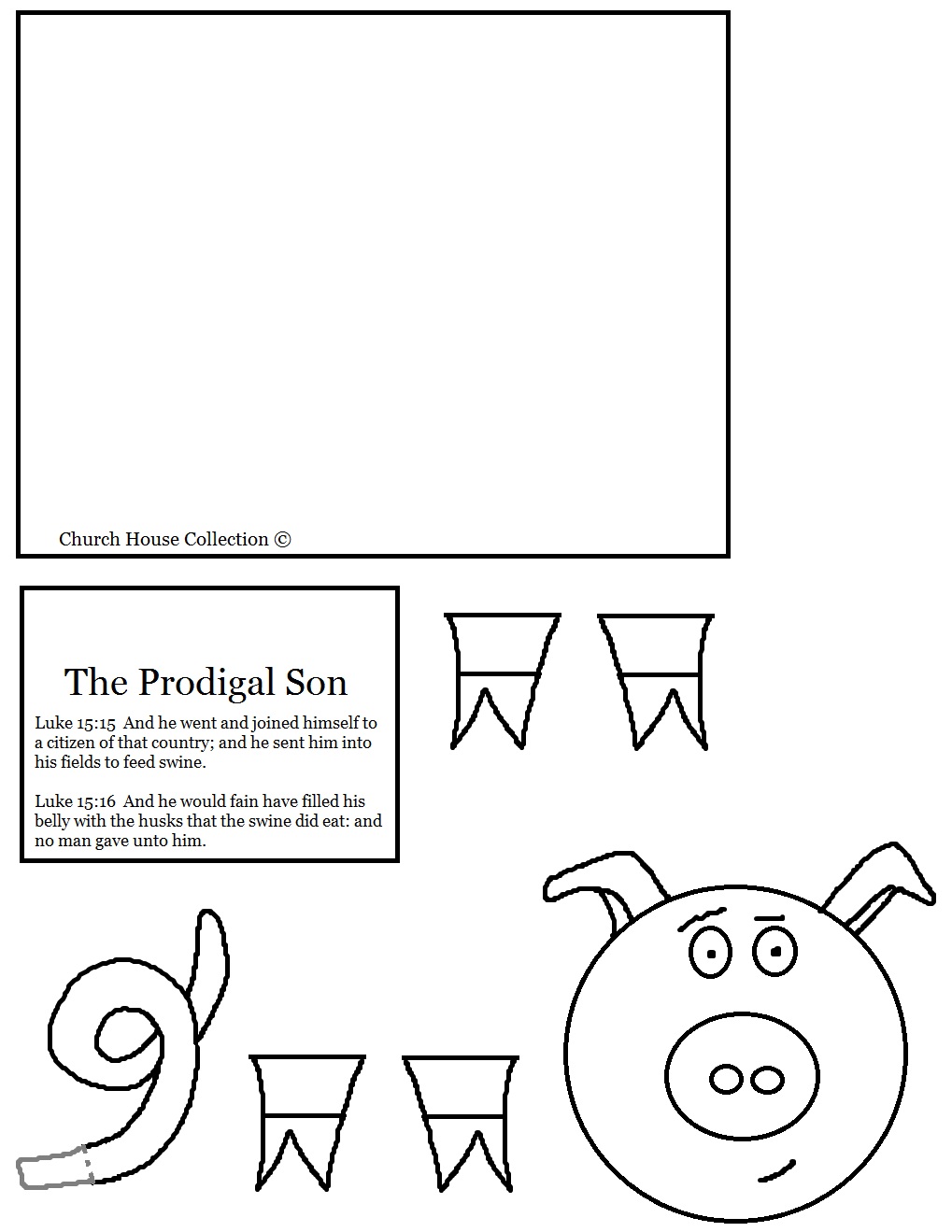 The Prodigal Son Pig Toilet Paper Roll Craft